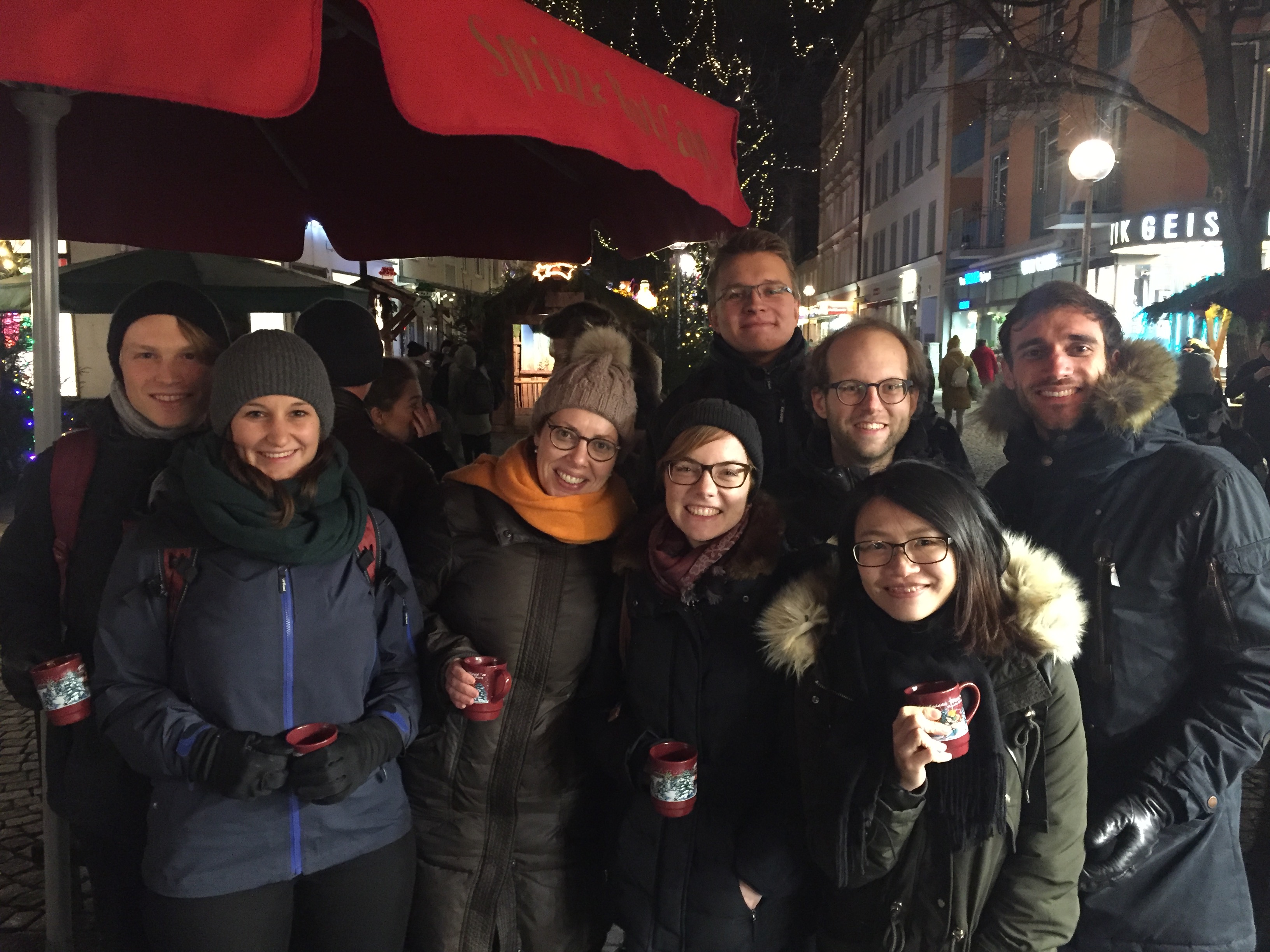 Group pic at Christmas market